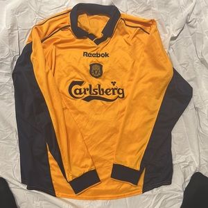 Vintage 2000-2002 Carlsberg Reebok Jersey Berger #15 Size L
